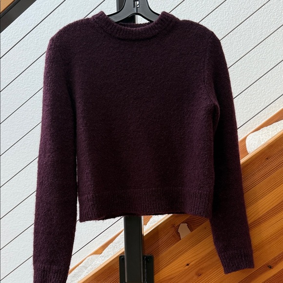 Tibi Burgundy Mohair Blend Sweater Sz S - Picture 1 of 6